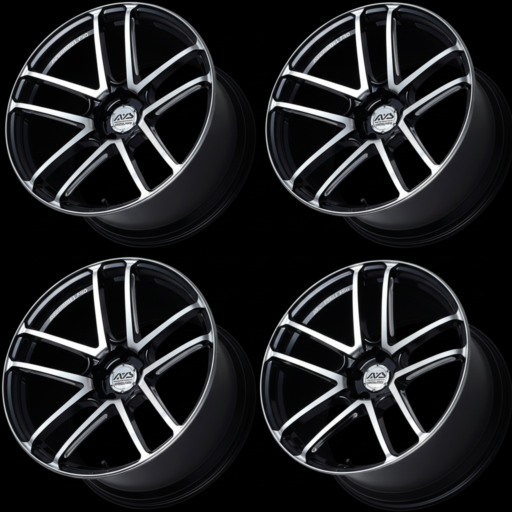 Yokohama | AVS Model F50 Gloss Black | 5X112 | 19X9.5 +29 (Set)