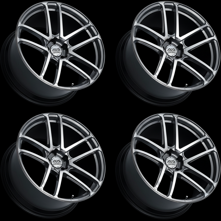 Yokohama | AVS Model F50 Hyper Platinum Black | 5X112 | 19X8.0 +48 (Set)