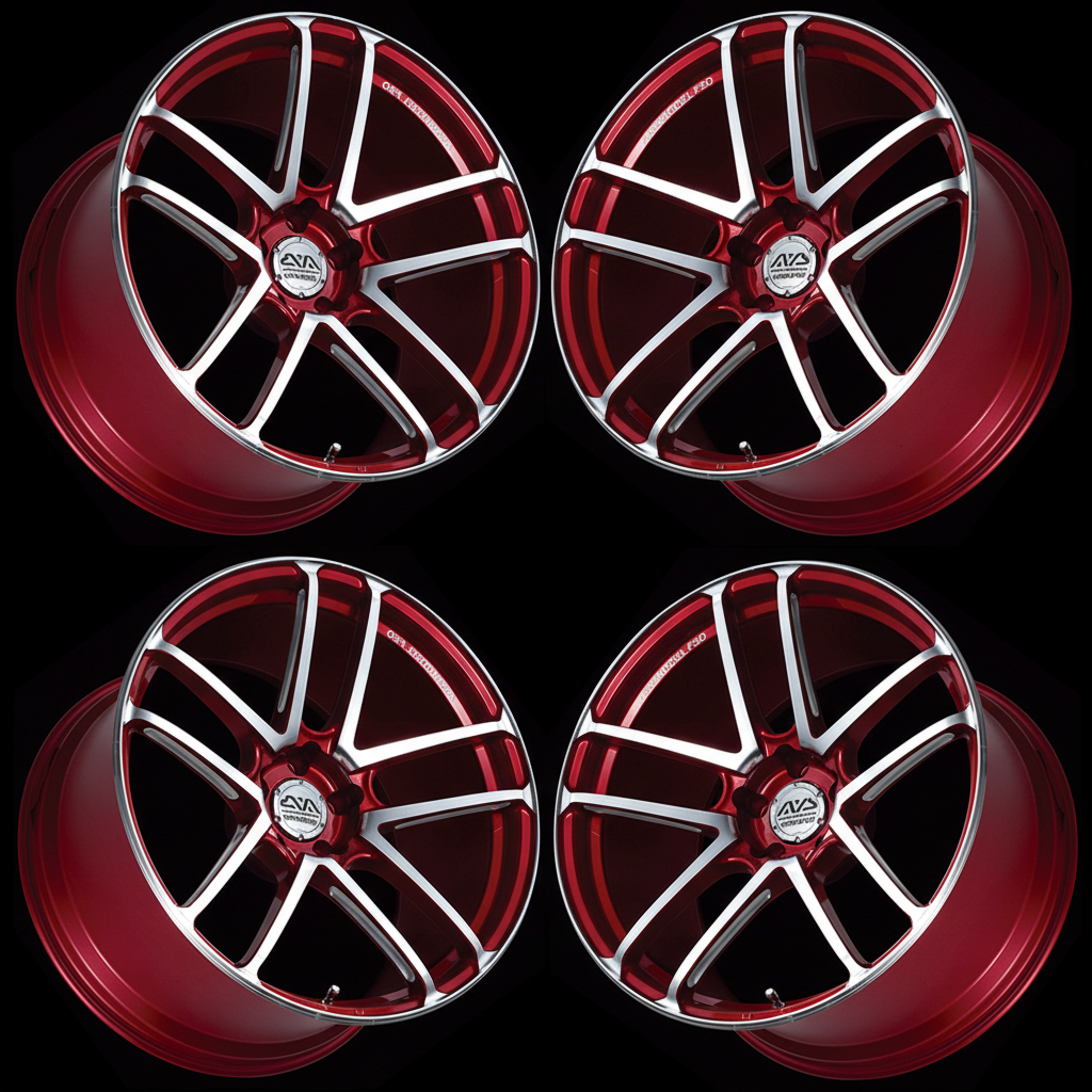 Yokohama | AVS Model F50 Platinum Red | 5X112 | 20X9.0 +40 (Set)