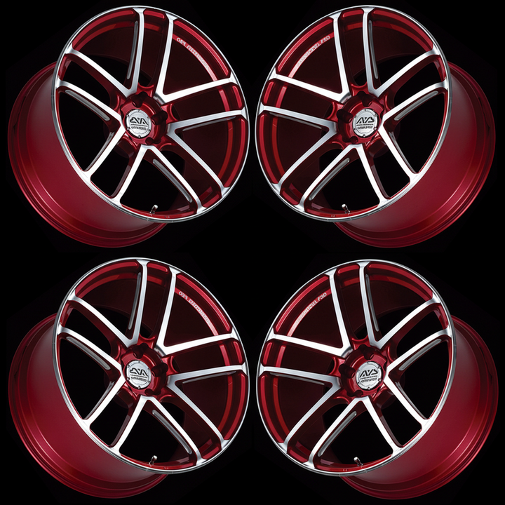 Yokohama | AVS Model F50 Platinum Red | 5X112 | 20X9.0 +40 (Set)