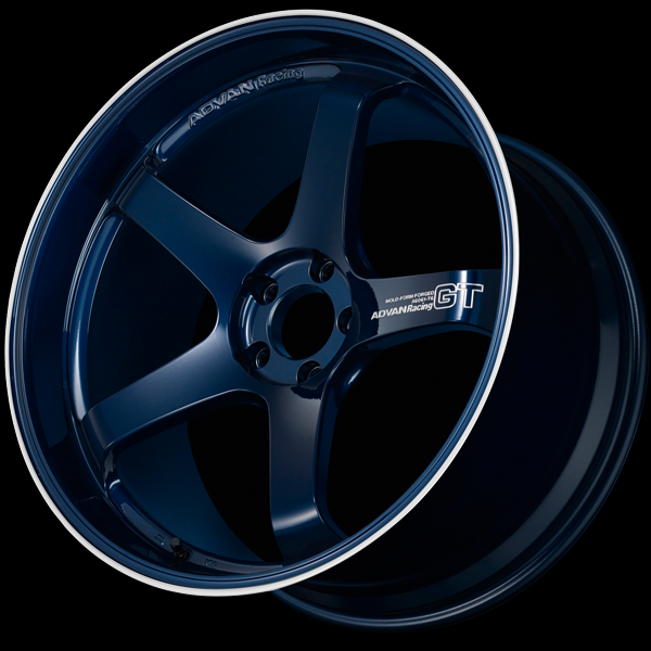 Advan | GT Premium Version Racing Titanium Blue & Ring Machined Logo | 5X120 | 21X12.0 +45 (Pair)