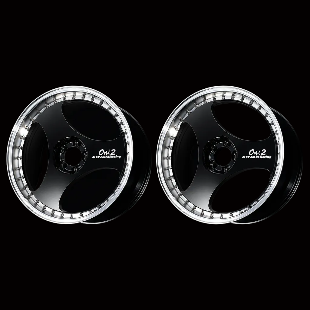 Advan | ONI2 Progressive Machining & Racing Gloss Black | 5X114.3 | 20X8.5 +33 (Pair)