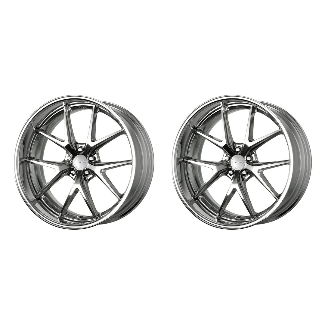 Work Wheels | GNOSIS RXS Buff Finish | 5X100 | 20X9 +15 | Full Reverse | A Disk (Pair)