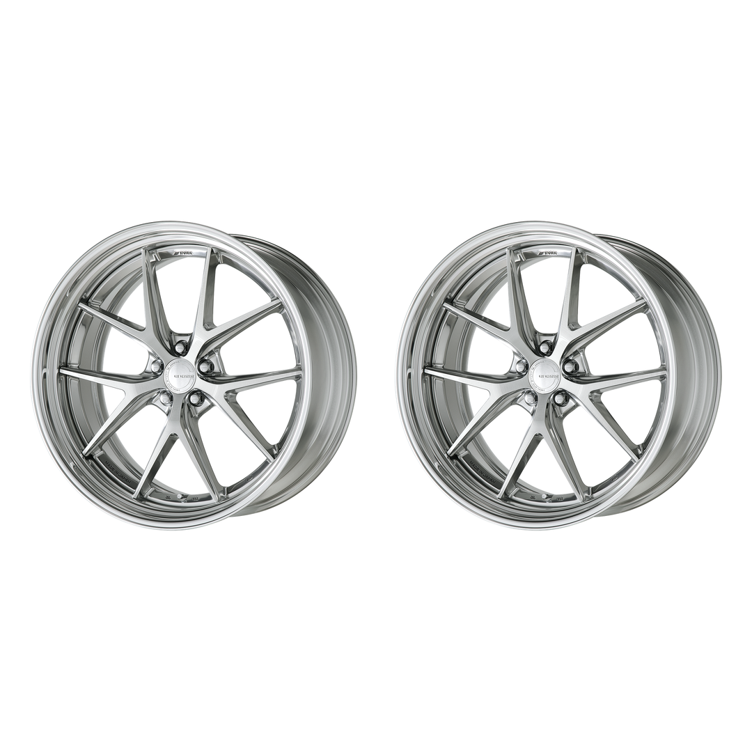 Work Wheels | GNOSIS RXS Polished Buff | 5X112 | 21X10 +4 | Step Rim | A Disk (Pair)