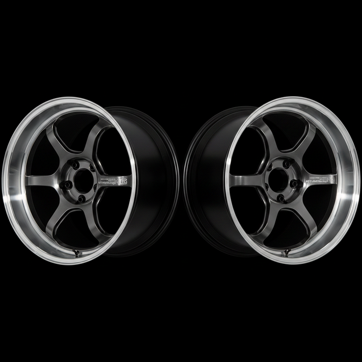 Advan | R6 Machining & Racing Hyper Black | 5X100 | 18X9.5 +45 (Pair)