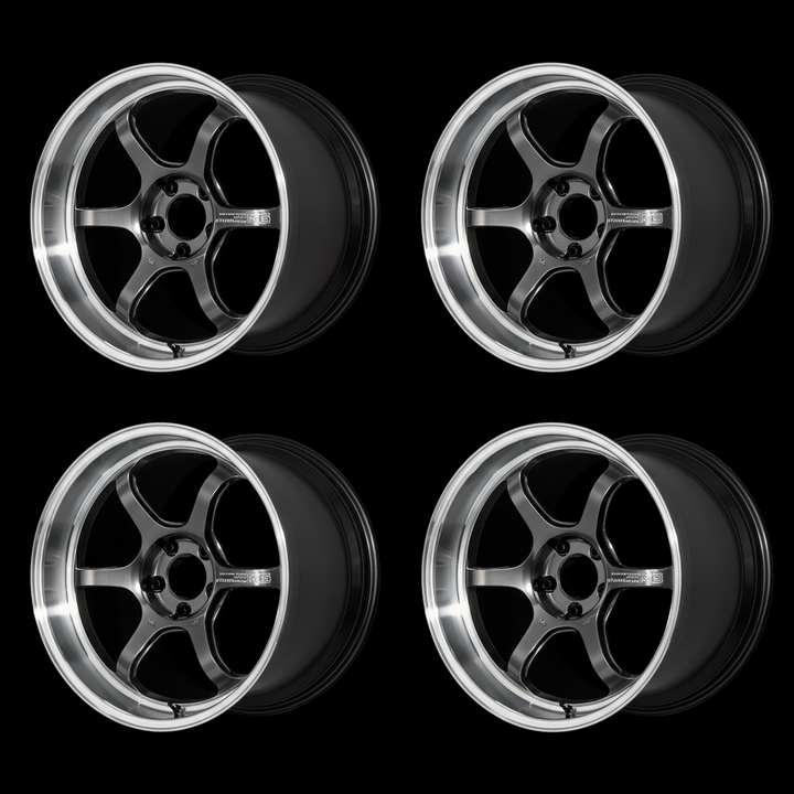 Advan | R6 Machining & Racing Hyper Black | 5X100 | 18X7.5 +44 (Set)