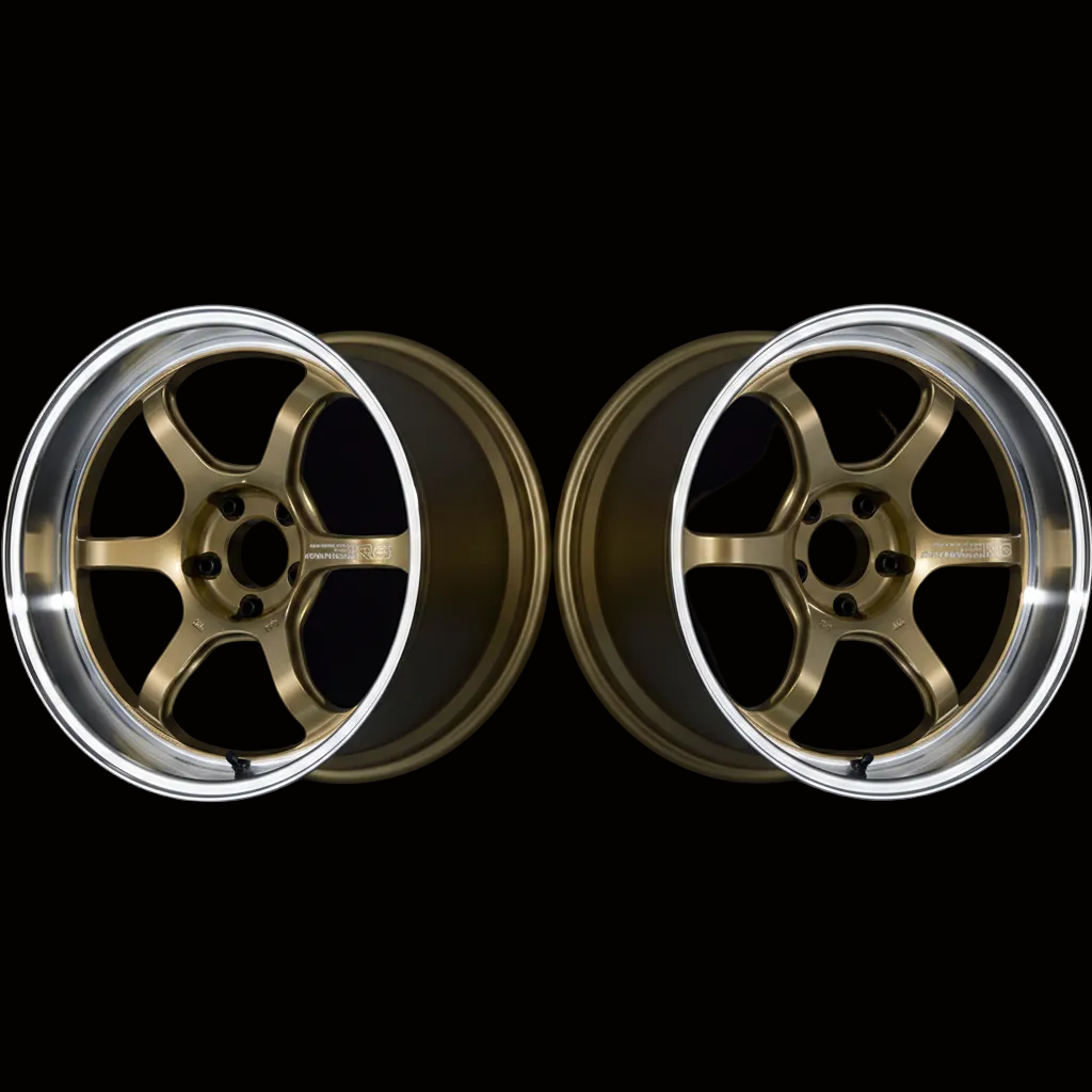 Advan | R6 Machining & Racing Brass Gold | 5X114.3 | 18X10.5 +15 (Pair)