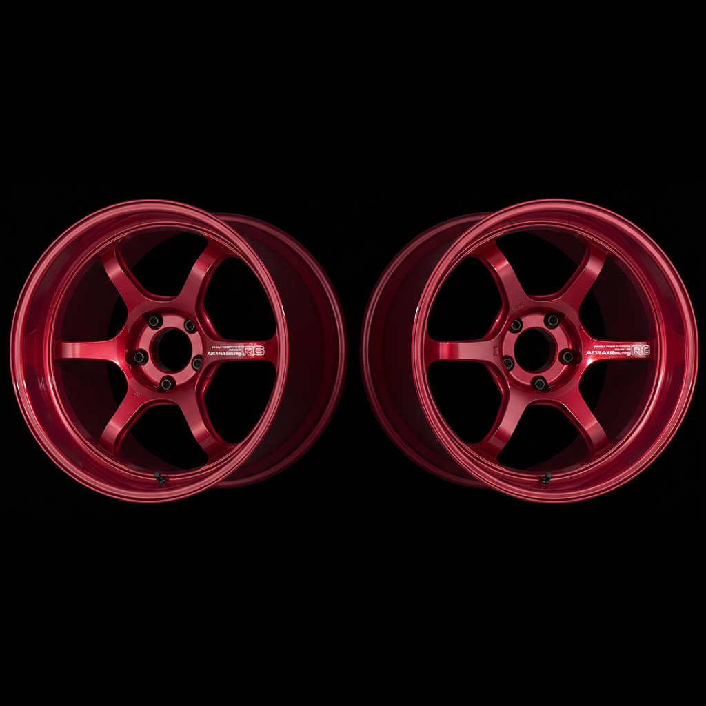 Advan | R6 Racing Candy Red | 5X100 | 18X8.0 +45 (Pair)