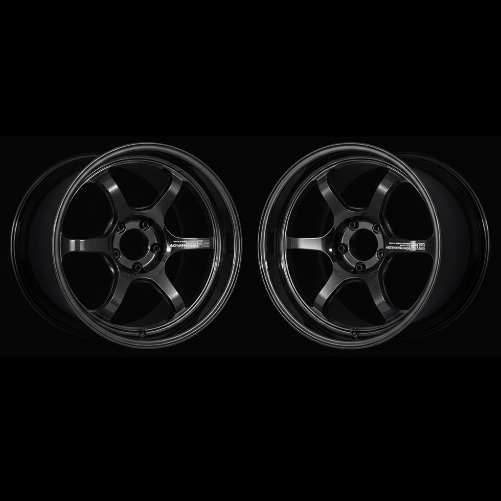 Advan | R6 Racing Titanium Black | 5X100 | 18X9.5 +45 (Pair)