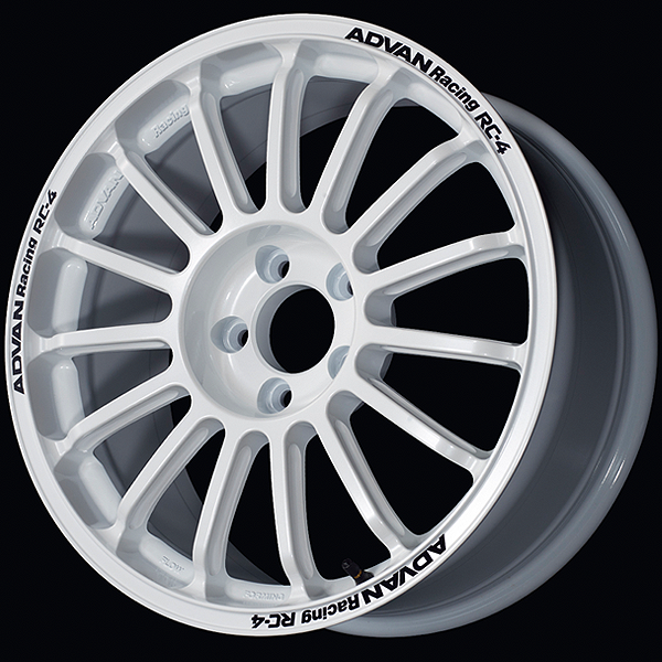 Advan | RC-4 Rally White | 5X114.3 | 15X7.0 +35 (Pair)