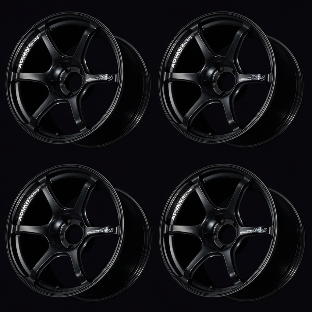 Advan | RG-4 Semi-Gloss Black | 5X100 | 17X8.0 +48 (Set)