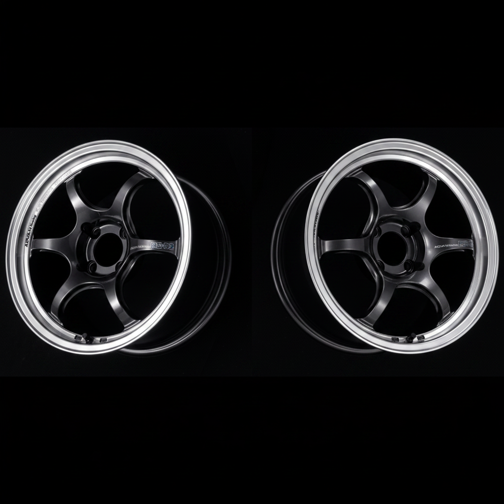 Advan | RG-D2 Machining & Black Gunmetal | 4X100 | 17X7.5 +38 (Pair)