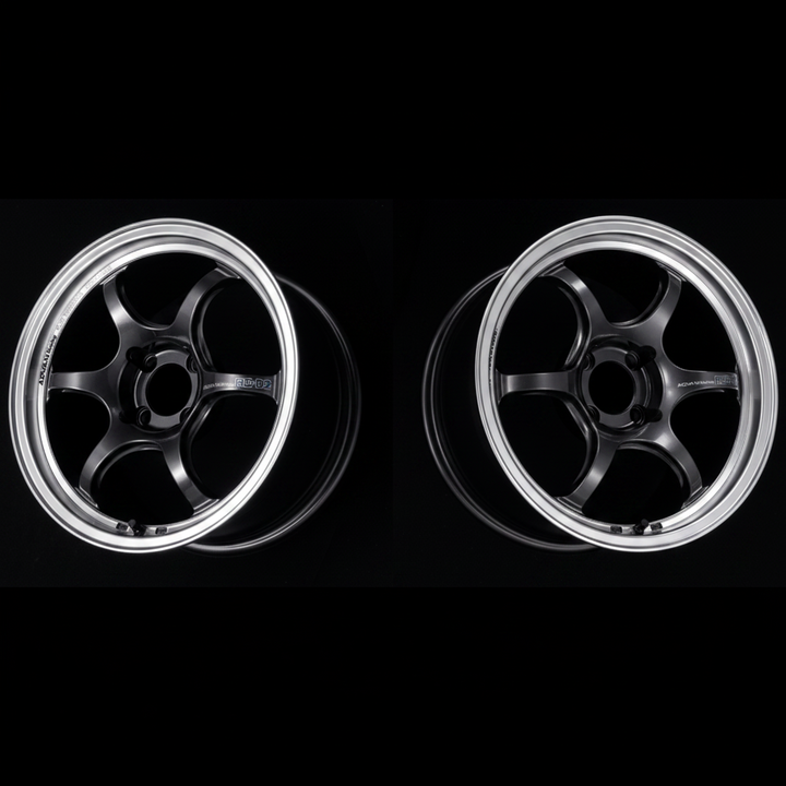 Advan | RG-D2 Machining & Black Gunmetal | 4X100 | 17X7.5 +38 (Pair)
