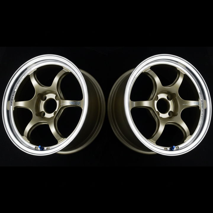 Advan | RG-D2 Machining & Champagne Gold | 4X100 | 15X5.0 +45 (Pair)