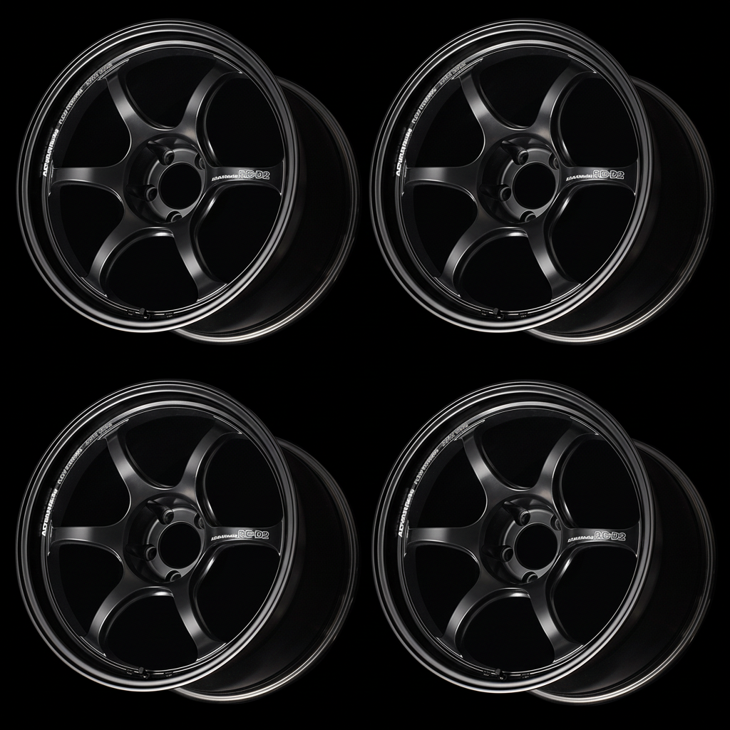 Advan | RG-D2 Semi-Gloss Black | 4X100 | 17X7.5 +38 (Set)