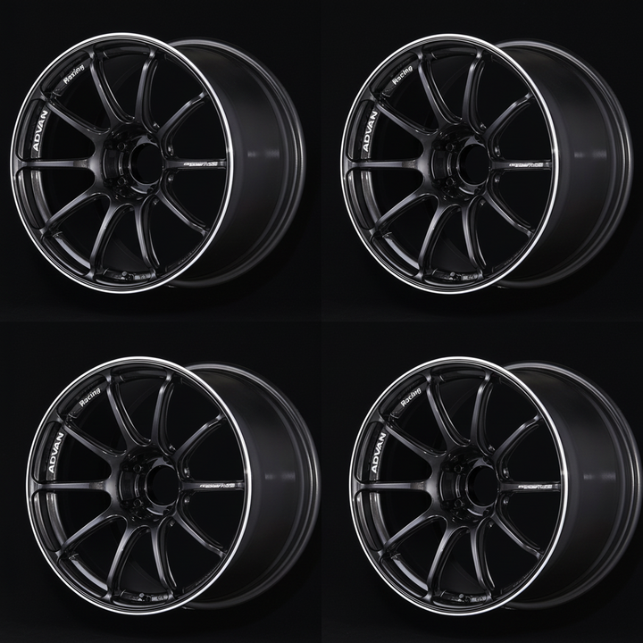 Advan | RSIII Black Gunmetal & Ring | 5X100 | 18X8.0 +48 (Set)