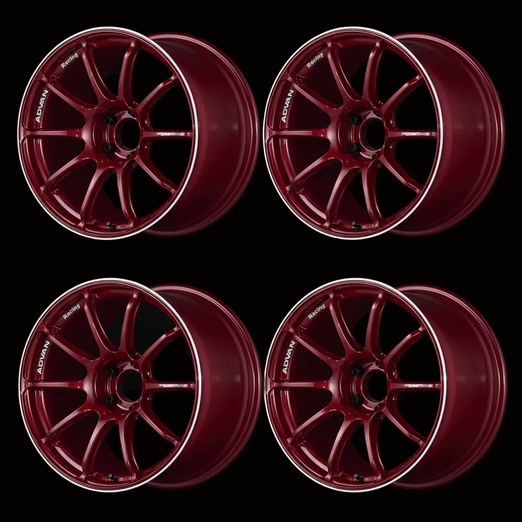 Advan | RSIII Racing Candy Red & Ring | 5X100 | 18X8.0 +48 (Set)