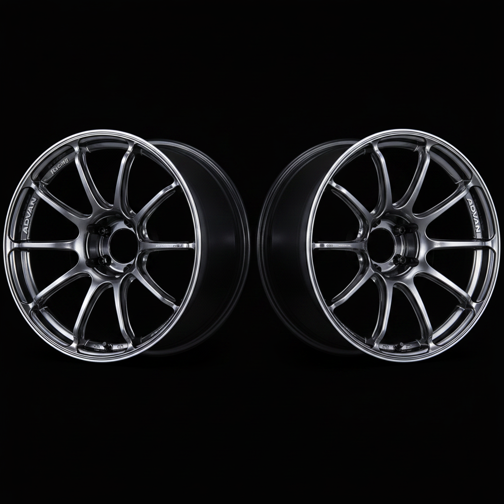 Advan | RSIII Racing Hyper Black & Ring | 5X100 | 18X7.5 +50 (Pair)
