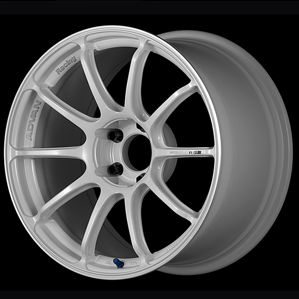 Advan | RSIII Racing White Metallic & Ring | 5X100 | 18X9.5 +45 (Pair)