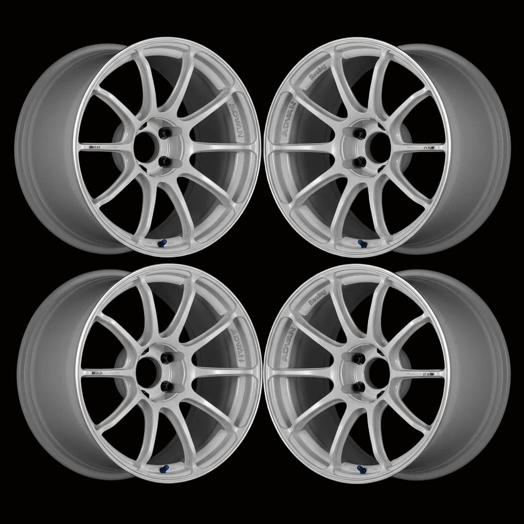 Advan | RSIII Racing White Metallic & Ring | 5X100 | 18X8.0 +37 (Set)