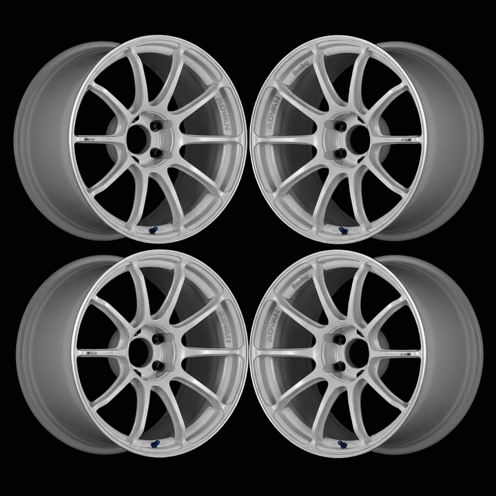 Advan | RSIII Racing White Metallic & Ring | 5X100 | 18X8.0 +37 (Set)