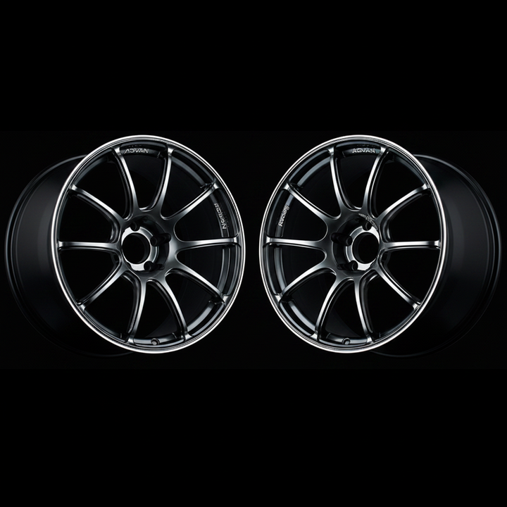 Advan | RZII Racing Hyper Black & Ring | 4X100 | 15X5.0 +45 (Pair)