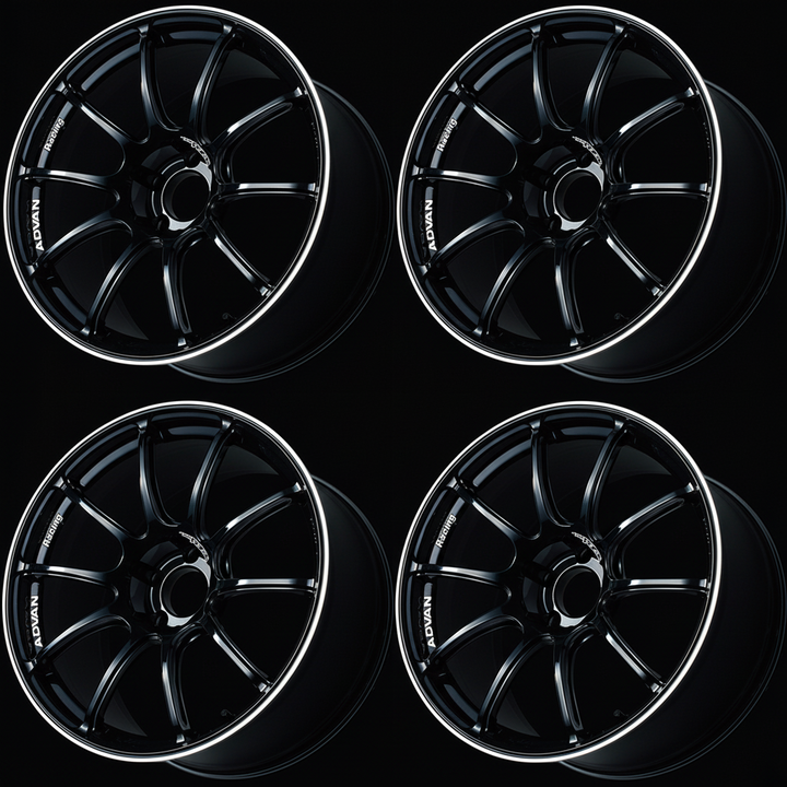 Advan | RZII Racing Gloss Black & Ring | 4X100 | 16X5.5 +45 (Set)