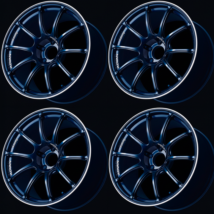 Advan | RZII Racing Indigo Blue & Ring | 4X100 | 16X5.5 +45 (Set)
