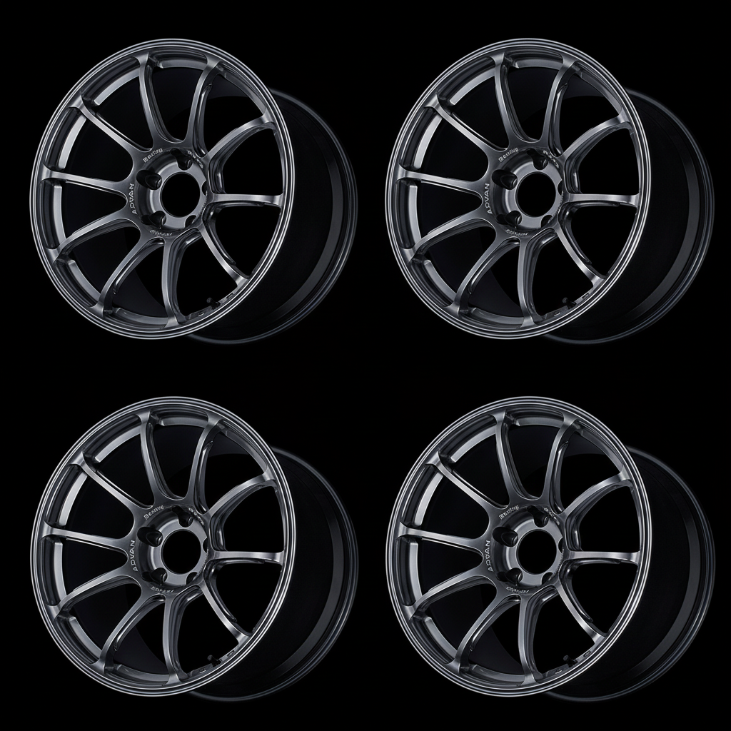 Advan | RZ-F2 Racing Hyper Black | 5X100 | 18X7.5 +48 (Set)