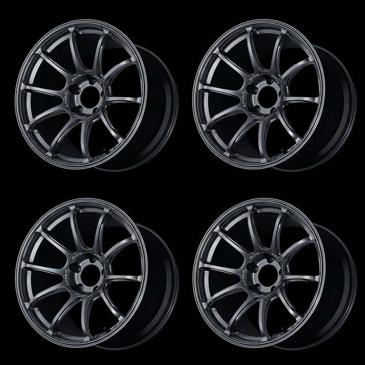 Advan | RZ-F2 Racing Hyper Black | 5X100 | 18X7.5 +48 (Set)