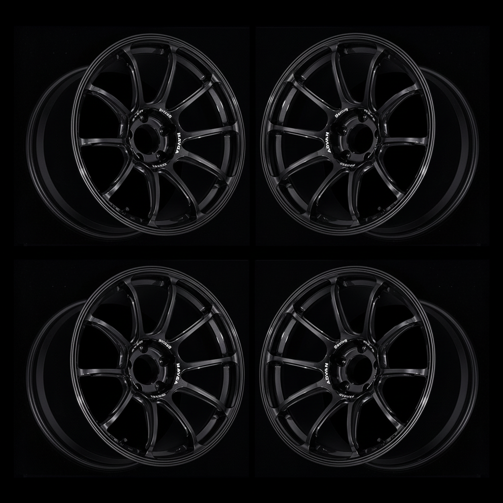 Advan | RZ-F2 Racing Titanium Black | 5X100 | 18X7.5 +48 (Set)