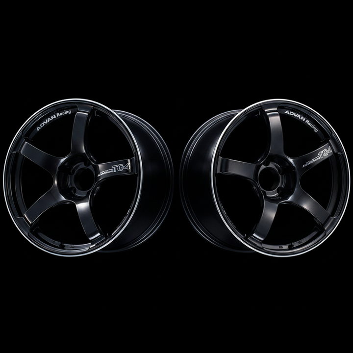 Advan | TC-4 Black Gunmetal & Ring | 4X100 | 18X7.0 +41 (Pair)