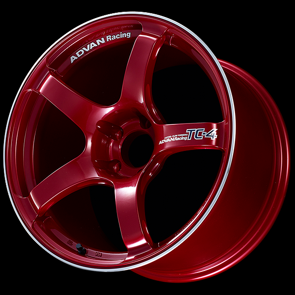 Advan | TC-4 Racing Candy Red & Ring | 4X100 | 15X7.0 +42 (Pair)