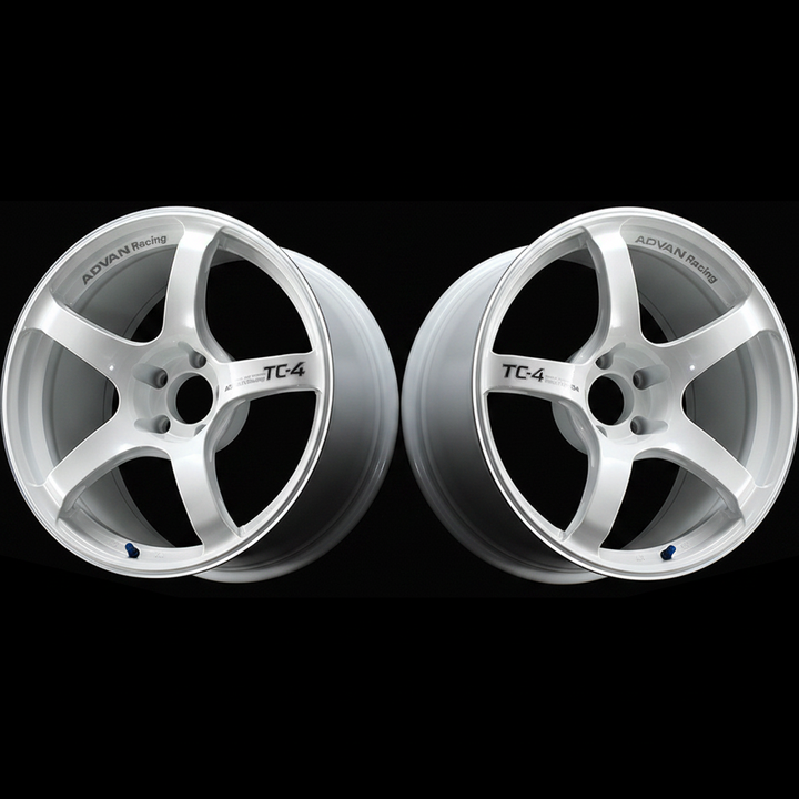 Advan | TC-4 Racing White Metallic & Ring | 5X100 | 17X7.5 +37 (Pair)