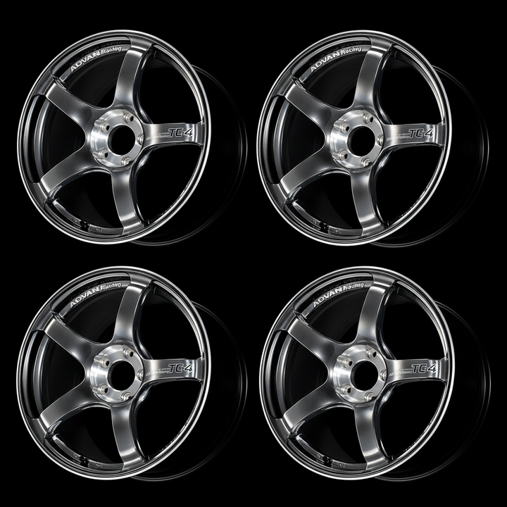 Advan | TC-4 SE Racing Hyper Black & Diamond Cut | 4X100 | 16X6.5 +45 (Set)