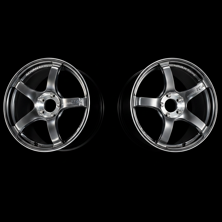 Advan | TC-4 SE Racing Hyper Black & Diamond Cut | 4X100 | 16X5.5 +45 (Pair)