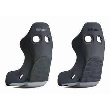 Bride ZetaGhost Seat - Blue Camouflage / FRP Silver Shell