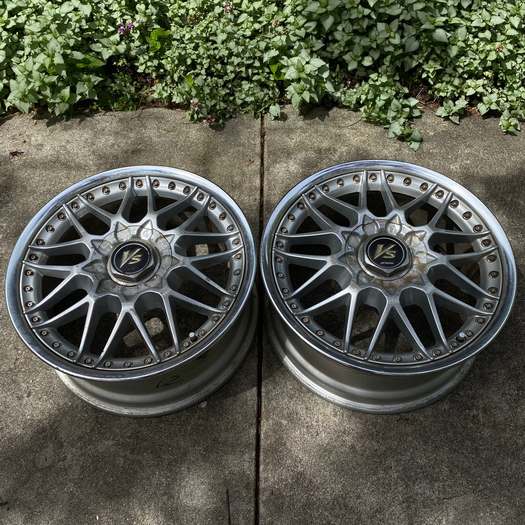 Works Mesh Rims Work VS Mesh PAIR (2) / 5x114.3 / 17x7.5 +36 – Parts From Japan